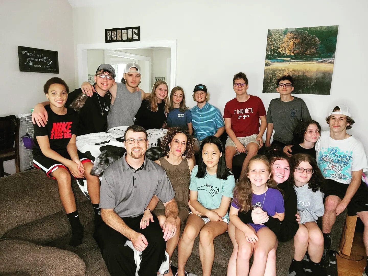 A family who loves youth ministry